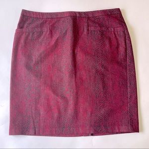 NYCC red and black pencil skirt size 16